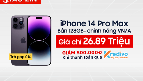 Sale Sốc: iPhone 14 Pro Max 128GB VN/A giá chỉ từ 26.89 triệu