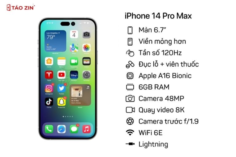 iPhone 14 Pro Max cấu hình chi tiết