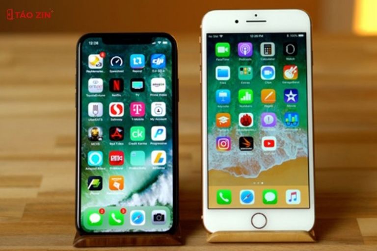 So sánh màn hình iPhone 8 Plus và iPhone X