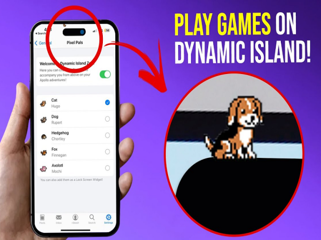 Thú vị ‘biến’ Dynamic Island thành ‘sở thú mini’ ở iPhone 14 Pro