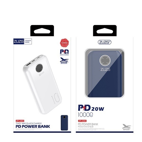 Pin sạc dự phòng ZUZG 10000 mAh 20W Chính Hãng